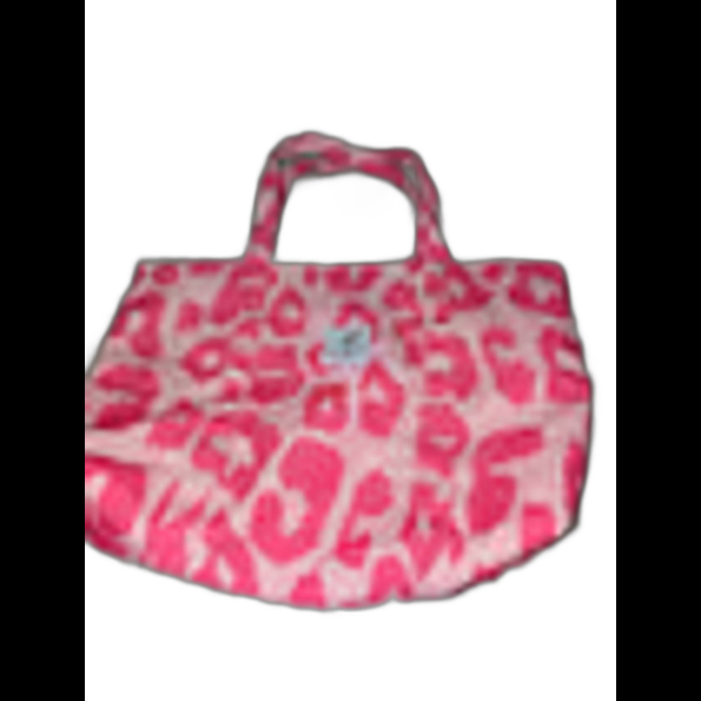 pink leopard print tote